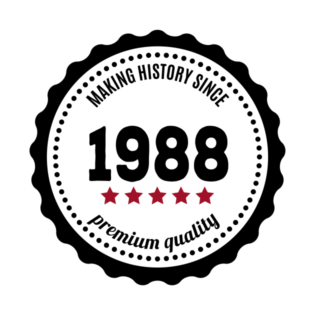 Making history since 1988 badge by JJFarquitectos