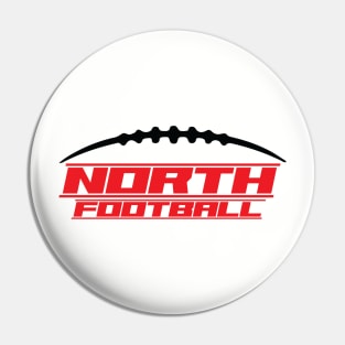 North Football laces Pin