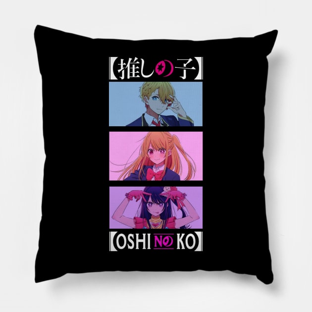 Trio oshi no ko Pillow by kalush club