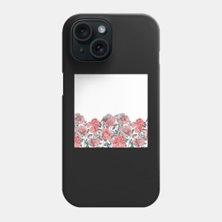 Spring romantic buttercup flowers. Watercolor floral arrangement Phone Case