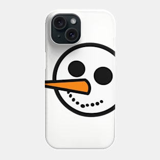 Smiling snowman Phone Case