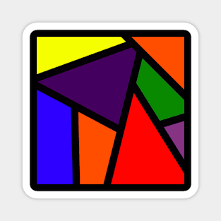 Rainbow Color Block Magnet