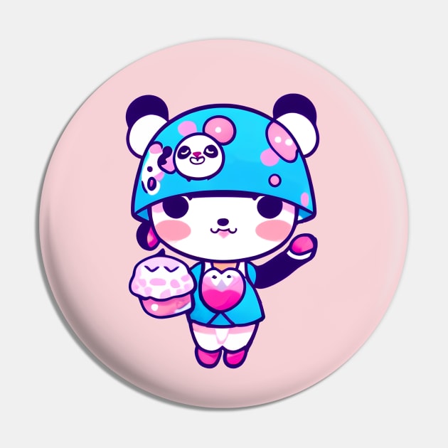 A CUTE KAWAI Panda Pin by mmamma030