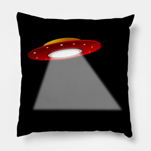 flying saucer Pillow by momo1978