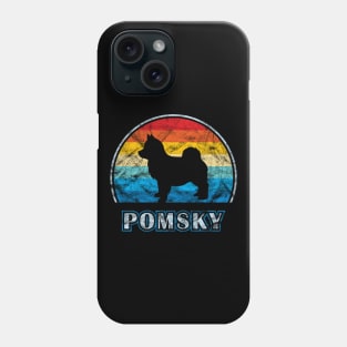 Pomsky Vintage Design Dog Phone Case