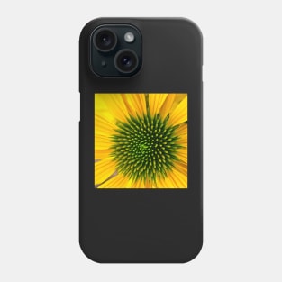 Yellow Cone Flower Phone Case