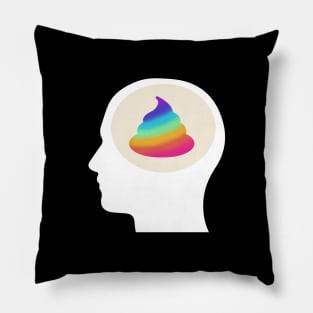 Sh*t Head Rainbow Poop Pillow