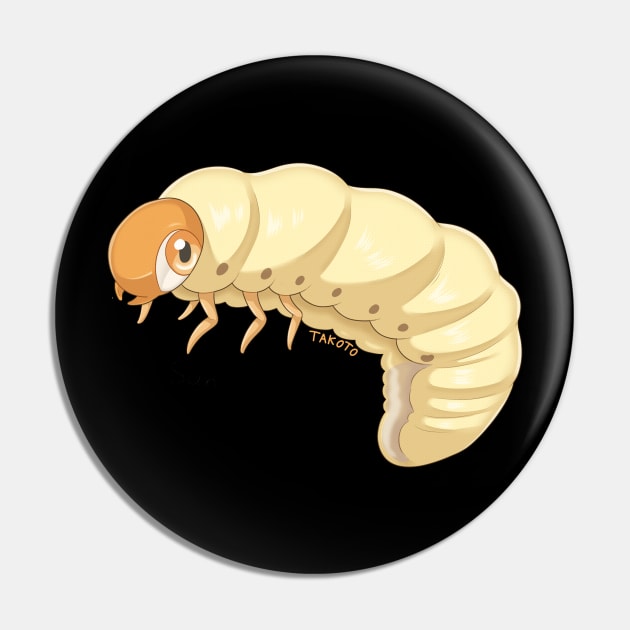 Beetle Grub / Larvae Pin by takoto