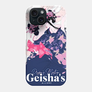 Geisha and Dragon 7010 Phone Case