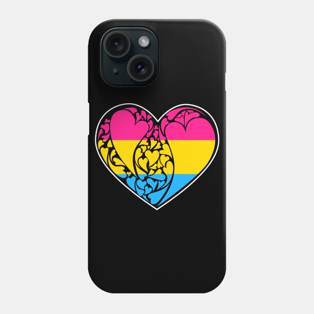 Pansexual Flag LGBT+ Heart Phone Case by aaallsmiles