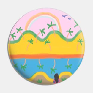 Oasis Rainbow Pin