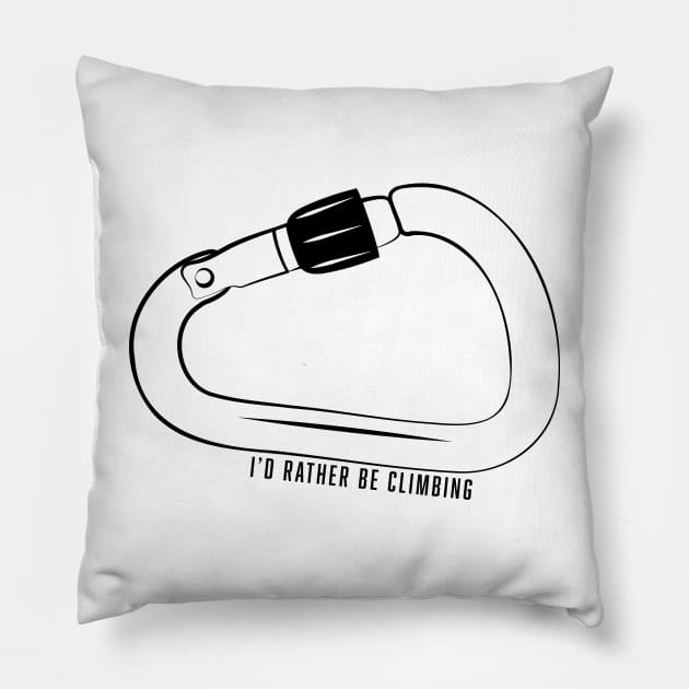 I'd rather be climbing Pillow by leewarddesign