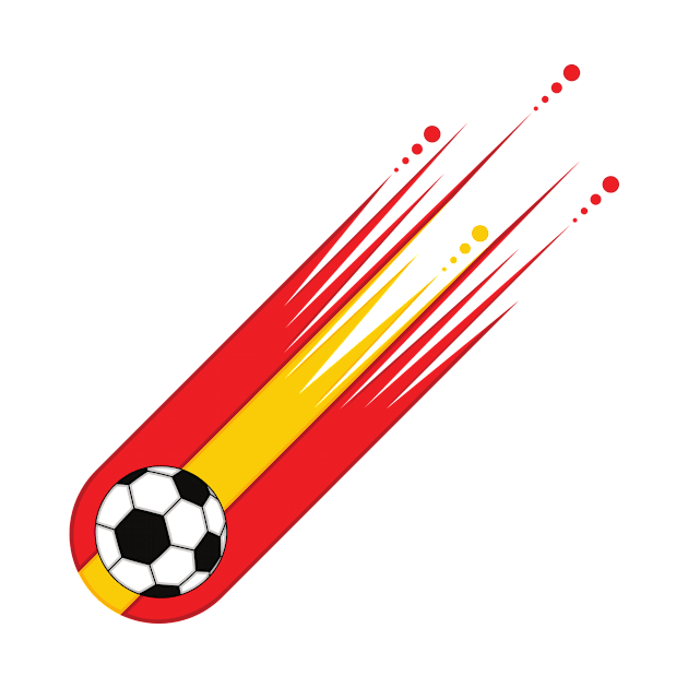 soccer ball with spanish flag by JAG2B