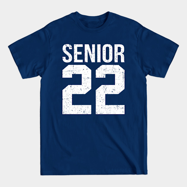 Discover Senior 2022 - Class Of 2022 Graduation Vintage - Senior Jersey Number - T-Shirt