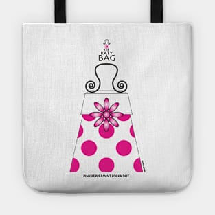 The Katy Bag / Pink Peppermint Polka Dot Tote