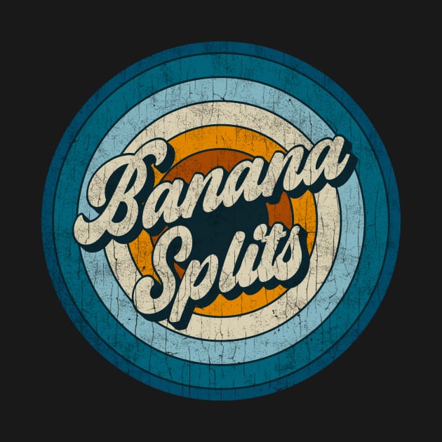 Banana Splits - Retro Circle Vintage by Skeletownn