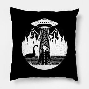 Bigfoot Ufo Abductees Pillow