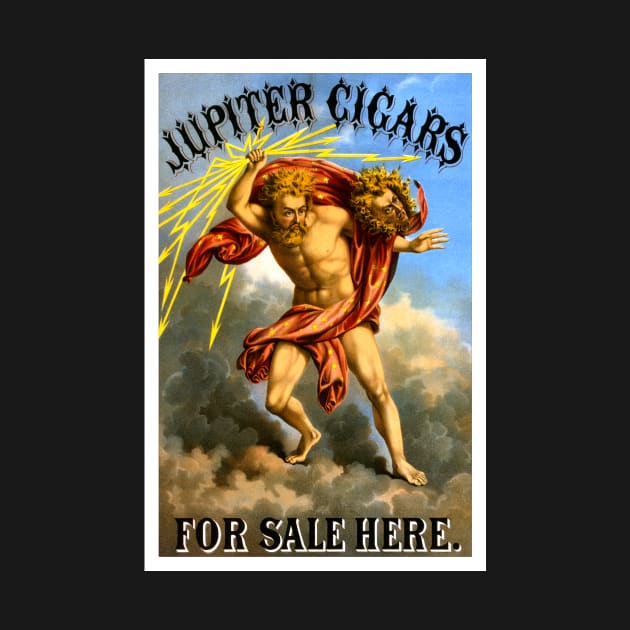 Jupiter Cigars, 1868. Vintage Poster by historyphoto