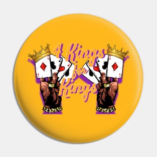 Purple and Gold Kings Pin