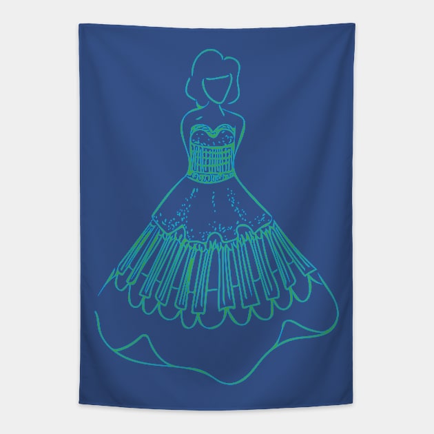 Dressy Woman Tapestry by fruitfulart