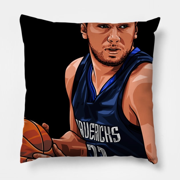 Luca Doncic Pillow by lazartemarjun