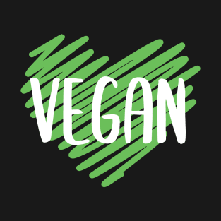 Vegan Heart Design for proud Vegan People T-Shirt