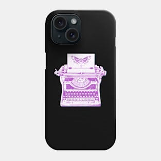 Moth Typewriter Phone Case