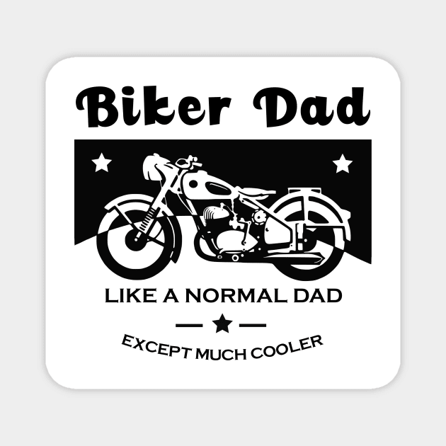 Biker Dad On Magnet by Hastag Pos