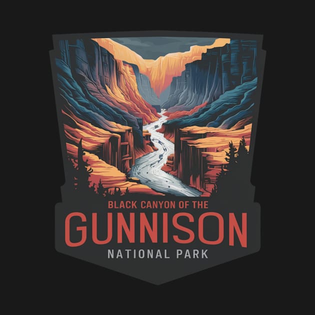 Elegant Black Canyon of the Gunnison National Park Emblem by Perspektiva