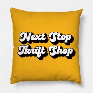 Lispe Next Stop Thrift Shop dark shadow Pillow