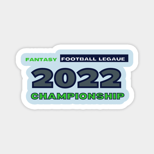 FOOTBALL LEAGUE 2022 CHAMPIONSHIP Magnet by contact@bluegoatco.com