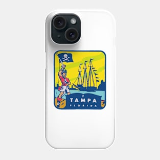 Vintage Tampa Florida Decal Phone Case