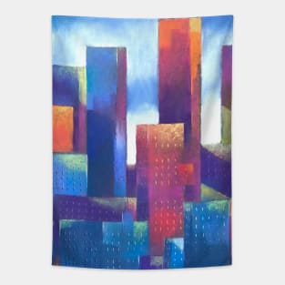 Good morning Manhattan, pastel painting Tapestry