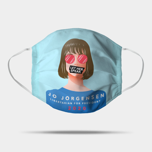 Jo Jorgensen Let Her Speak Libertarian Mask Teepublic