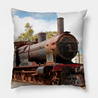 Rusting Steam Train Pillow