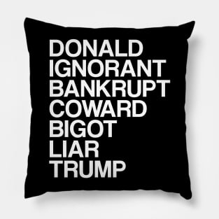 Trump List Pillow