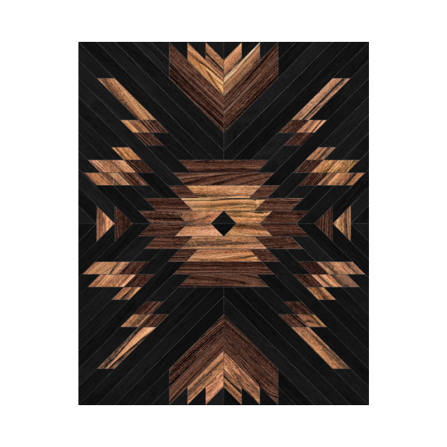 Disover Urban Tribal Pattern No.7 - Aztec - Wood - Tribal - T-Shirt