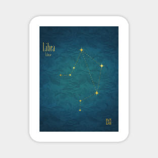 Night Sky Constellations - Libra Magnet