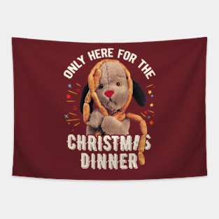 Sooty Christmas Sweep Only Here For The Christmas Dinner Tapestry