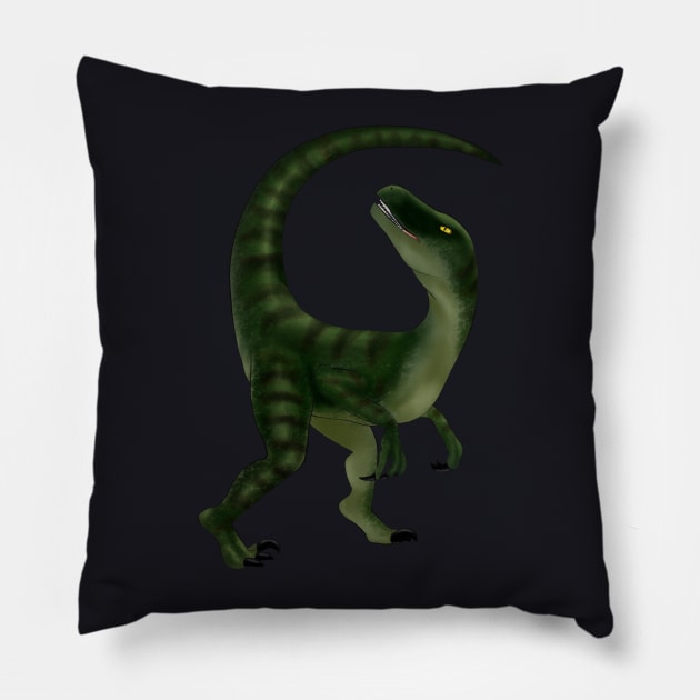 Velociraptor Pillow by ChePanArt