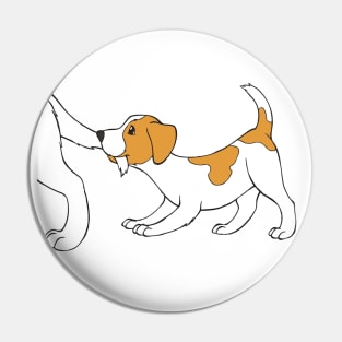 Jack Russell Terrier Puppy JRT Dog Pin