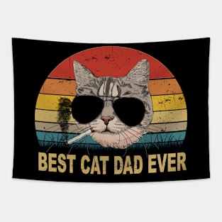 Best Cat Dad Ever Tapestry