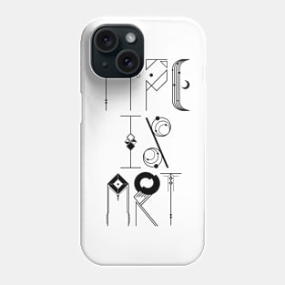 Type is Art (black) Phone Case