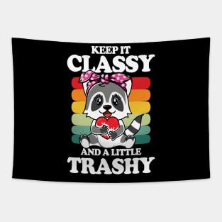 Keep it Classy and a Little Trashy - Raccoon Tapestry