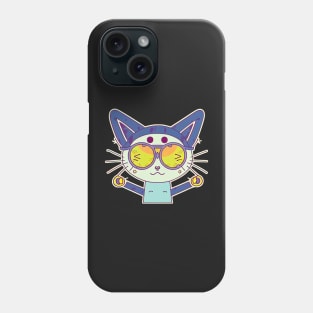 Cat cute sticker styles Galaxy Phone Case