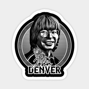 John Denver / Retro Fan Artwork Magnet