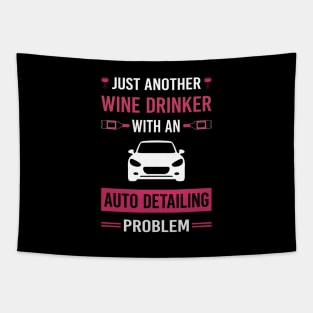 Wine Drinker Auto Detailing Car Detail Detailer Tapestry