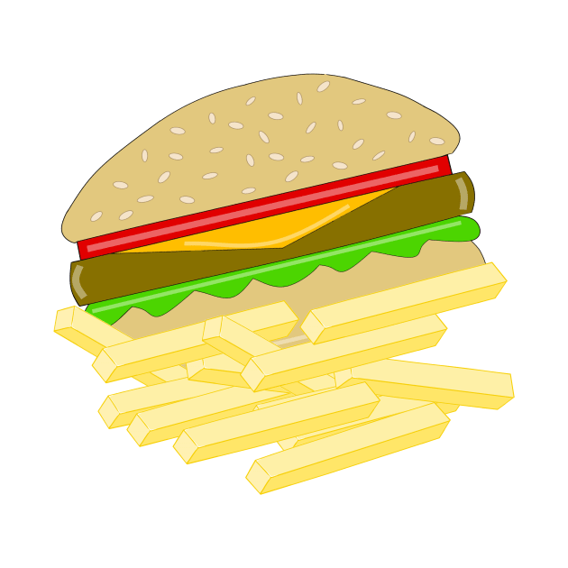 CHEESEBURGERS And Fries by SartorisArt1