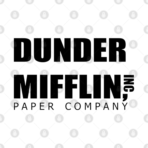 The office - dunder mifflin logo - tv show by Uwaki