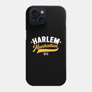 Harlem Logo - Manhattan, New York Phone Case